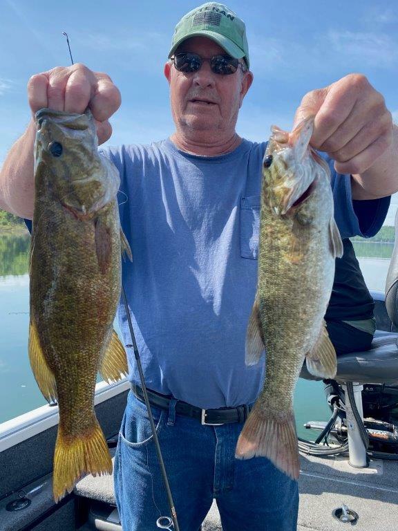 Caught fishing with Bink's Guide Service on a Creature Bait.