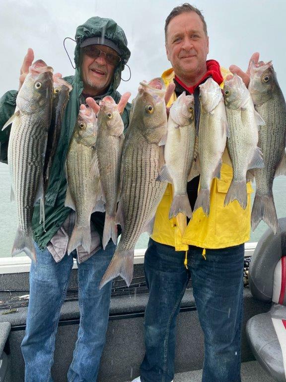 Phillip and Brian from Coal City, Illinois with some nice ones fishing with Bink's Guide service. Glad to have them and they are always welcome. 