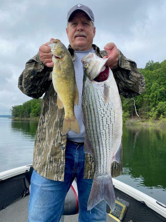 David Lynch from Whitehall, Arkansas with some nice ones caught fishing with Bink's Guide Service and staying at Blackburns Resort and Boat Rental. 