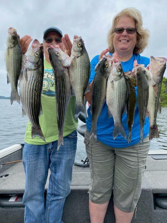 Caught Fishing With Bink's Guide Service on top-water. For an up to date lake condition and fishing report go to www.blackburnsresort.com and click on Scuba Steve's Blog. 