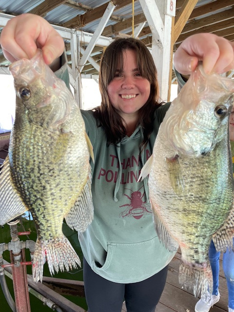 Lexie Eakle from Ames, Iowa with some nice Norfork lake Crappie.