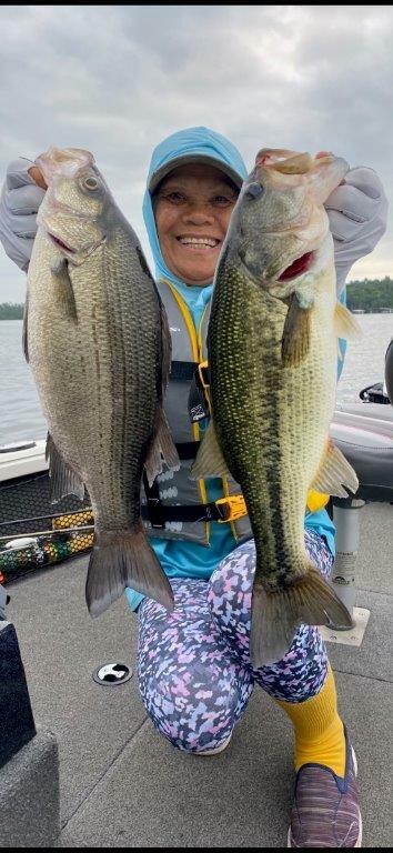 Caught fishing with Bink's Guide Service on top-water. 