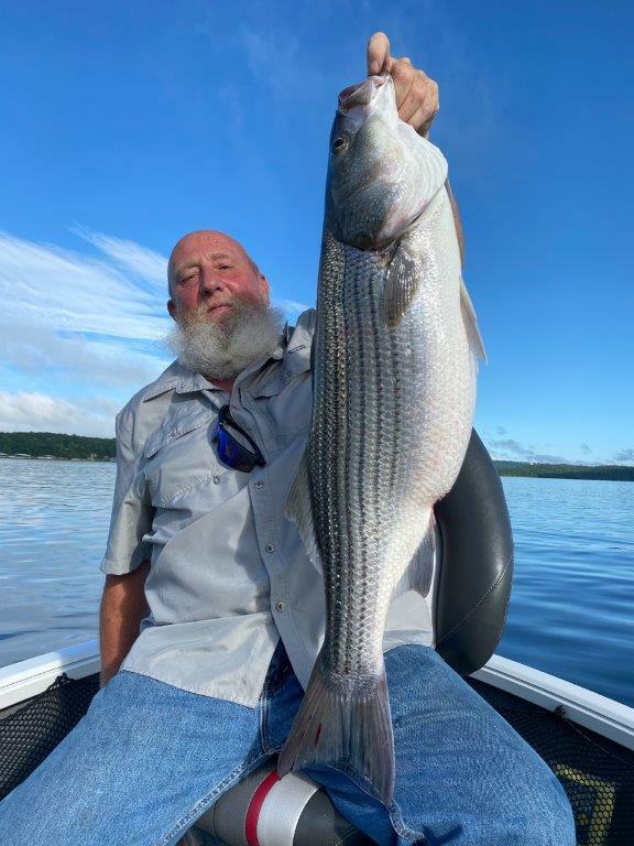 Caught fishing with Bink's Guide Service while staying at Blackburns Resort and Boat Rental. 