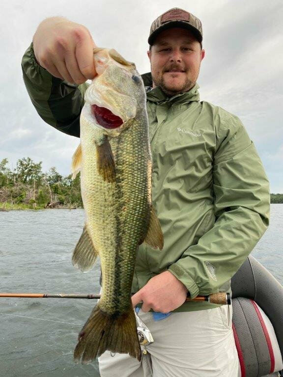Caught on top-water fishing with Bink's Guide Service. 