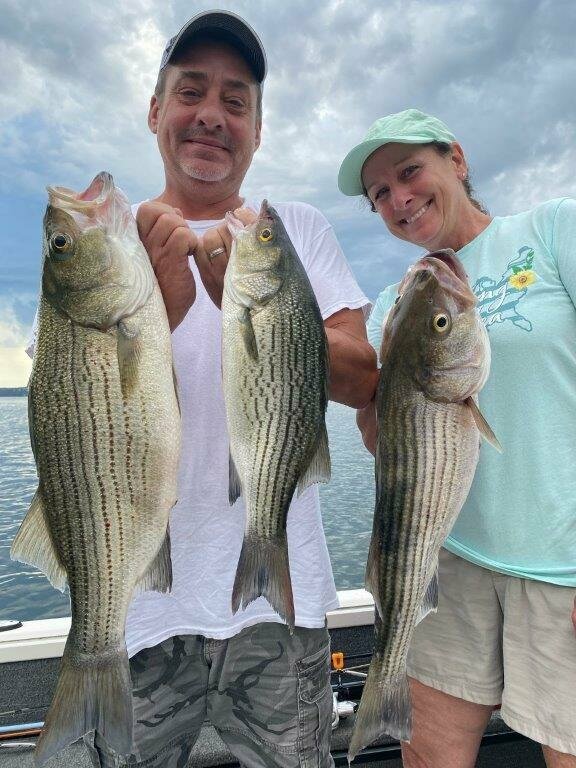 Caught fishing with Bink's Guide Service on his jigging spoon.