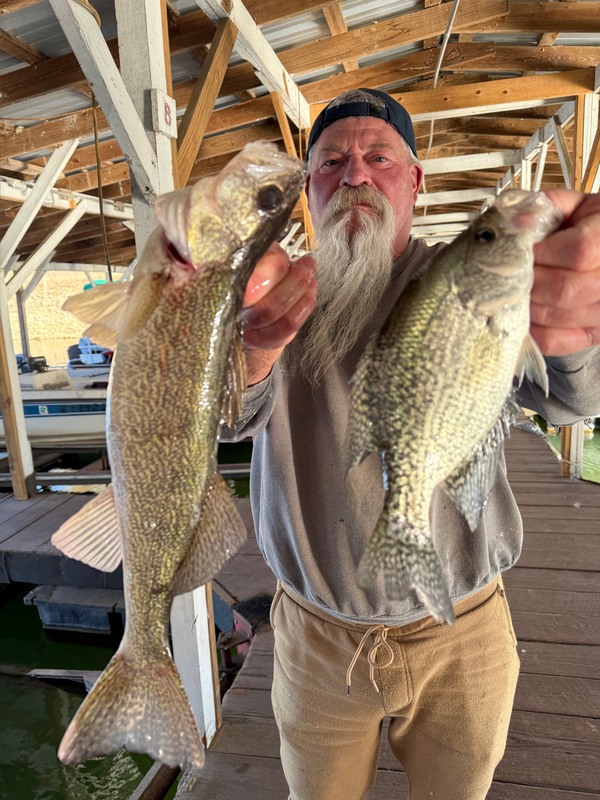 We catch big fish here atBblackburns resort and Boar Rental. John can do it.