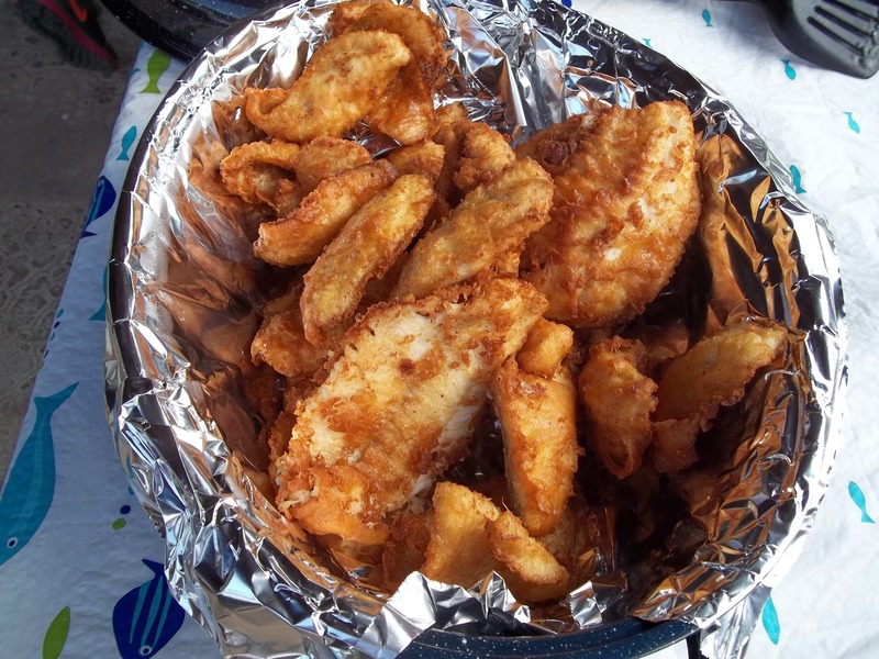 Want some of there? Scuba Steve will give you his recipe. He was voted the best fish fryer in the Twin Lakes Area. 