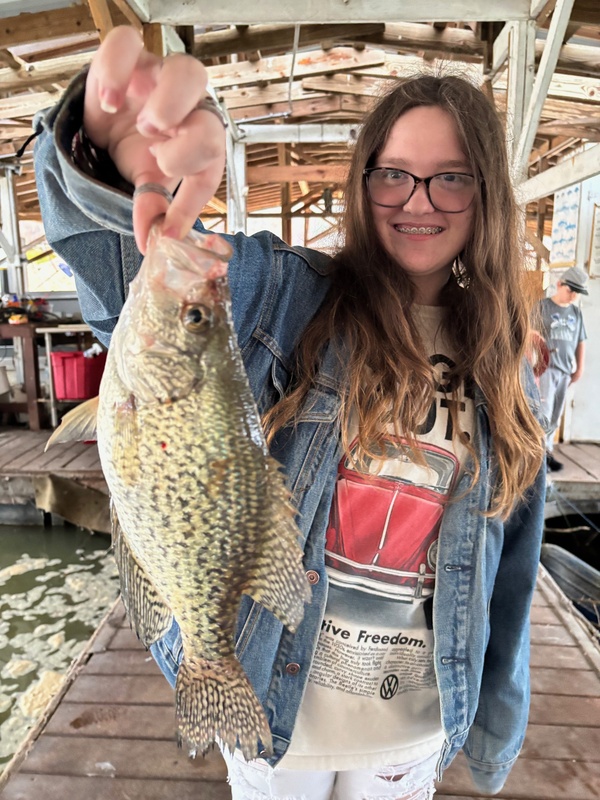 Annabelle McMackins with a nice one caught and released off Blackburns Dock. 