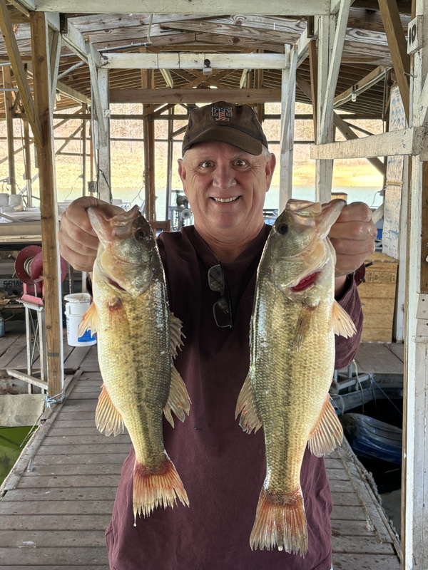 Fisherman Mike with some nice ones here at Blackburns Resort and Boat Rental.