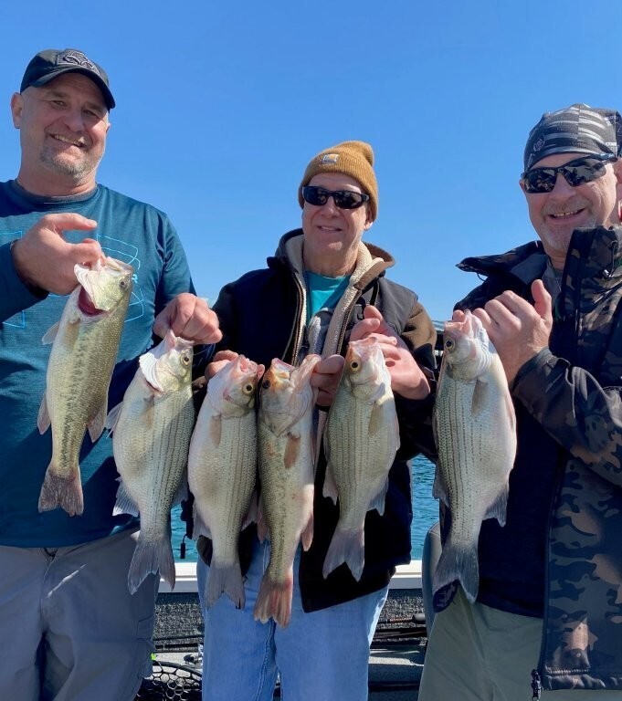 Caught fishing with Bink's Guide Service on Norfork Lake. 