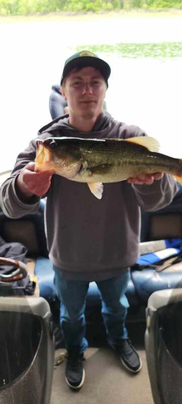 Caught Fishing with my friend Bruce Webb. 