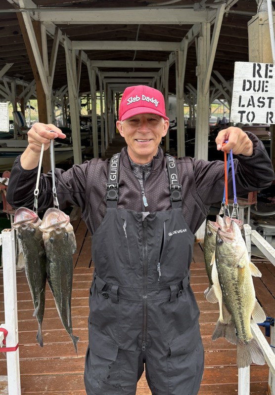Carl Scott from Texas caught and released some nice ones today under Scuba Steve's Dock. 