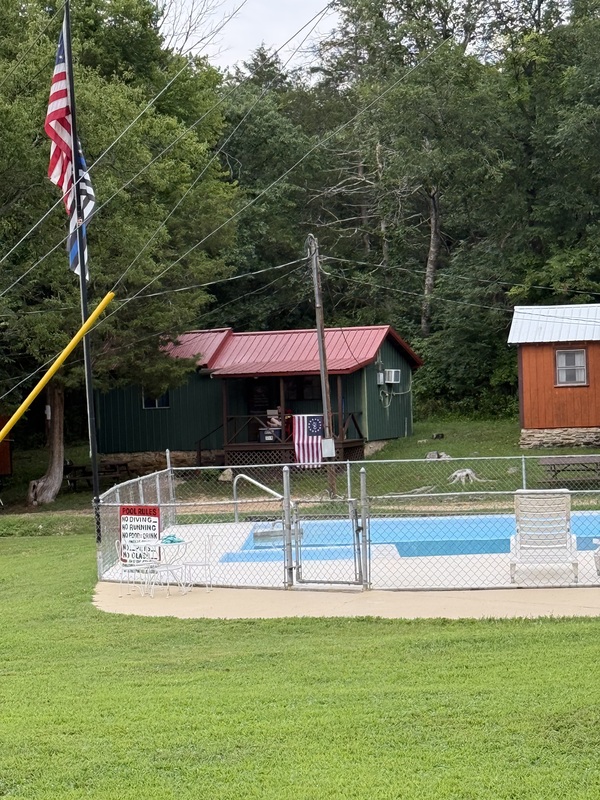 Everyone is very Patriotic here at Blackburns Resort and Boat Rental. 
