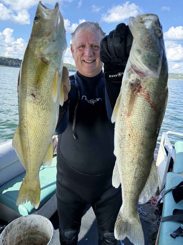 Fisherman Mike with some nice ones yesterday Scuba Diving. He saw a lot more. 