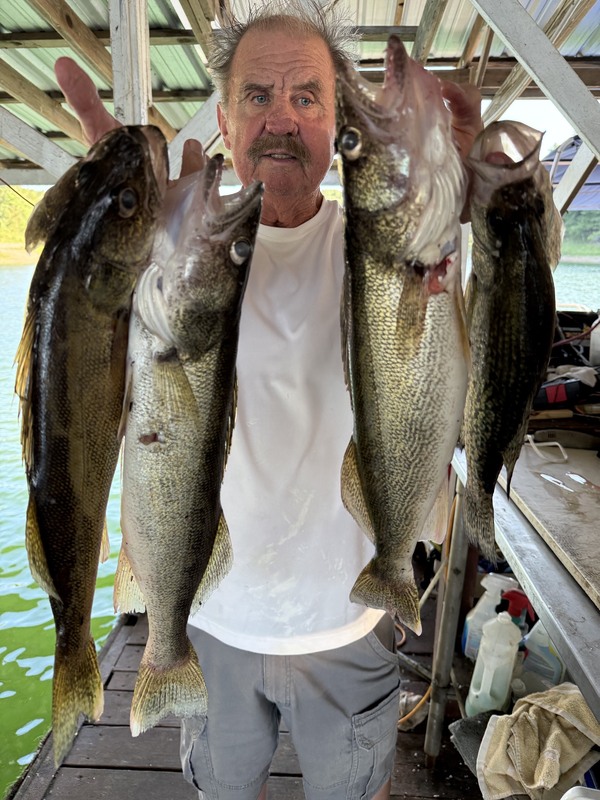 Caught today. Do Scuba Steve know where the big ones are? Yes he do. Will he show you? Yes he will. The pool is great. Come on down. 