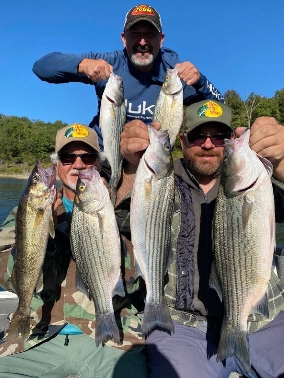 Caught fishing with Bink's Guide service. Compare prices. 